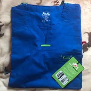 IguanaMed Royalty Blue Scrub Top